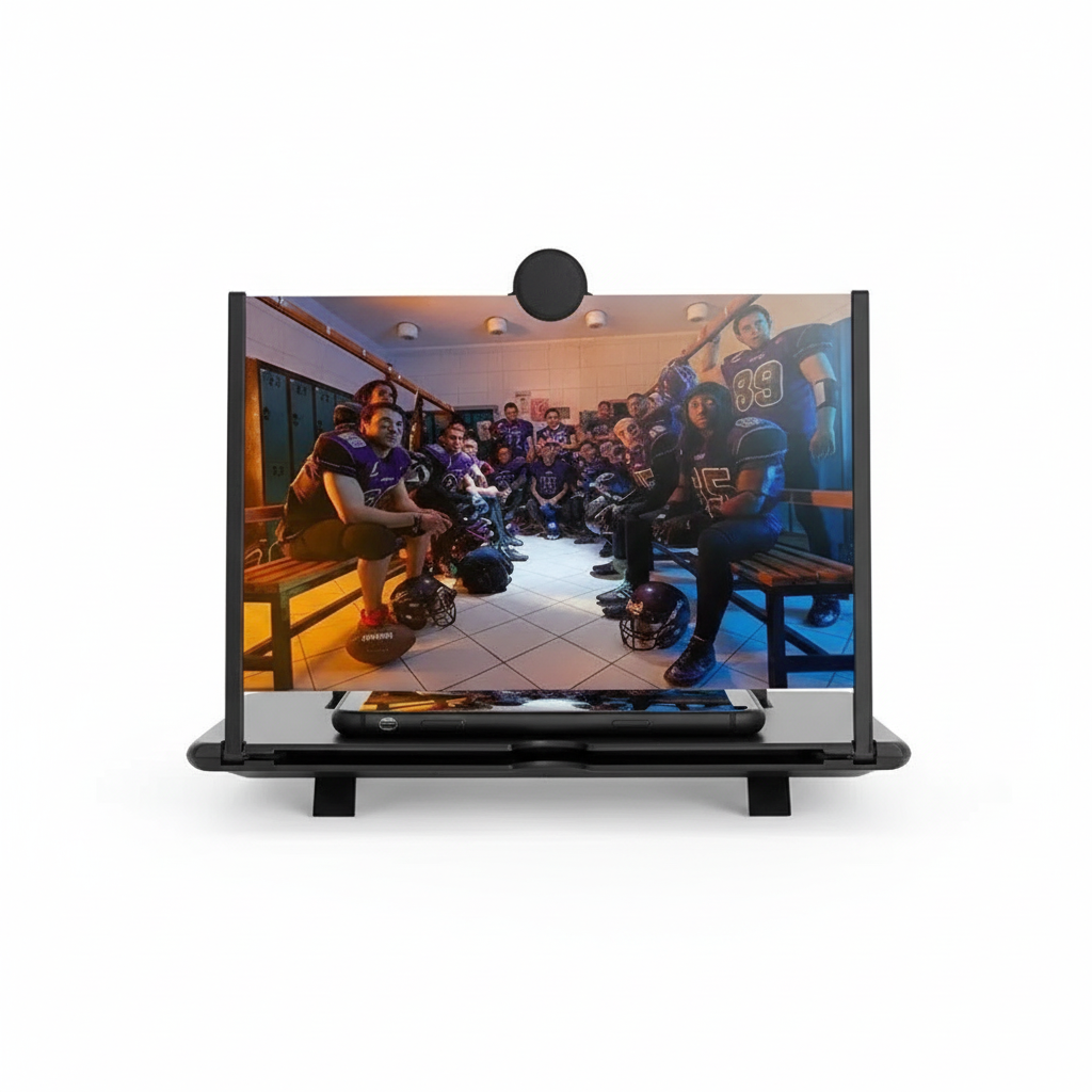 12/10Inch Cell Phone Screen Amplifier Mobile Phone Holder Mobile Phone HD Portable Phone Screen Video Magnifier Stand Bracket